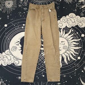 LL Bean Made in USA Jeans Womens 8 Regular Brown Vintage Casual Preppy